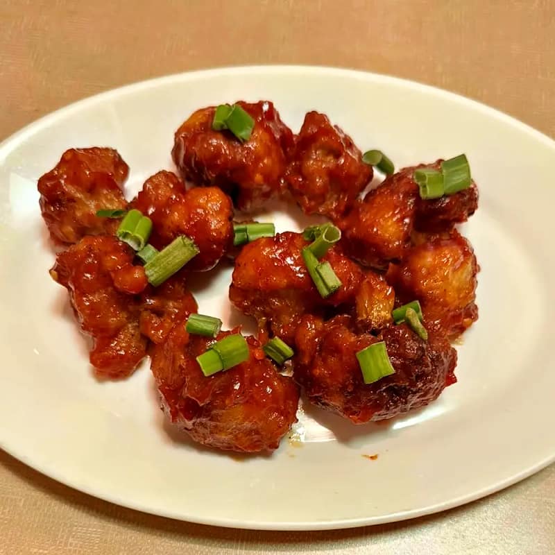 Gobi Manchurian — crispy cauliflower tossed with spices