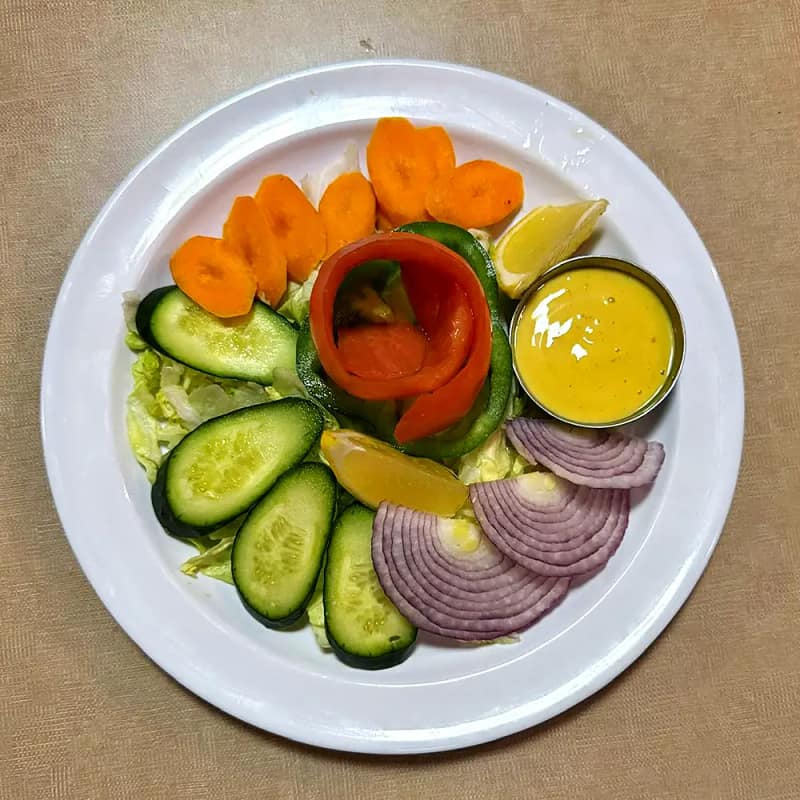 Green Salad — a fresh, lightly seasoned chopped salad