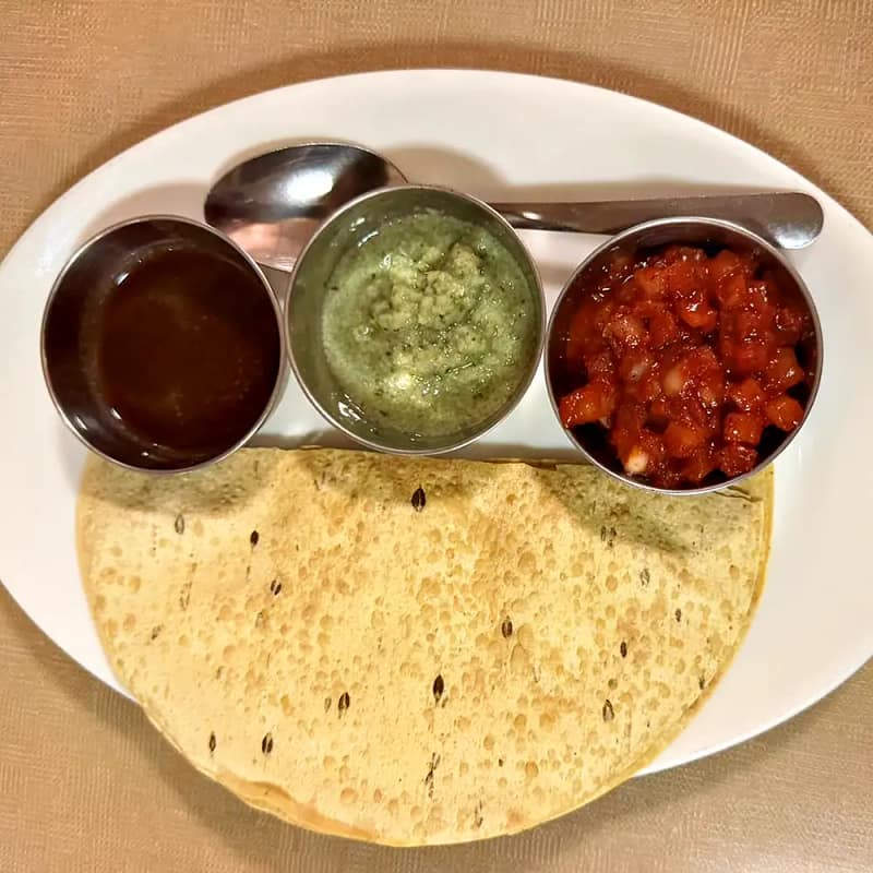 Papadum — crispy lentil cracker